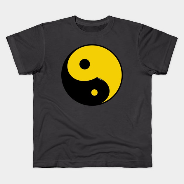 Yin Yang #4 Kids T-Shirt by Wolfgon Designs